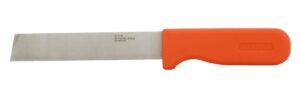 zenport k116 row crop harvest knife, produce, 6-inch stainless steel blade,orange
