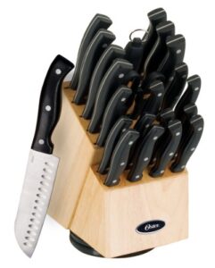 oster huxford cutlery, 22 piece, black