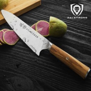 Dalstrong Chef Knife - 8 inch - Phantom Series - Japanese High-Carbon AUS8 Steel Kitchen Knife - Olive Wood Handle - Cooking Knife - Chef's Knife - w/Sheath