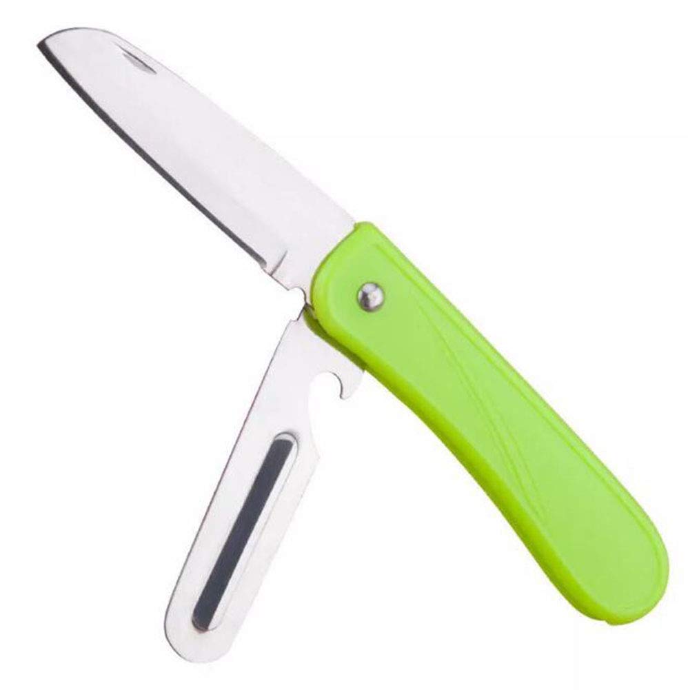 WOIWO 1PCS Stainless Steel Fruit Knife Portable Mini Household Fruit Knife Multi-purpose Folding Fruit Knife