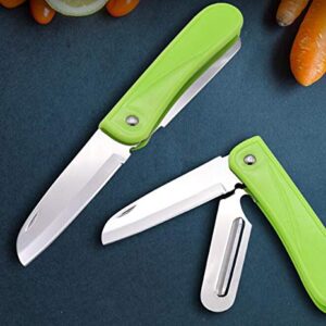 WOIWO 1PCS Stainless Steel Fruit Knife Portable Mini Household Fruit Knife Multi-purpose Folding Fruit Knife