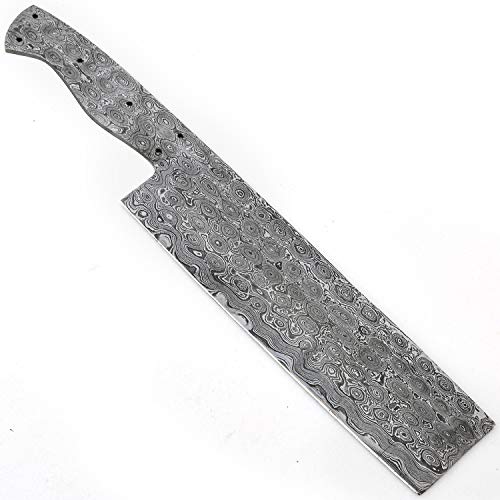 PAL 2000 KNIVES 11.4 Inch Custom Handmade Damascus Steel Blank Blade Nakiri Knife - Blade Blank - 9826