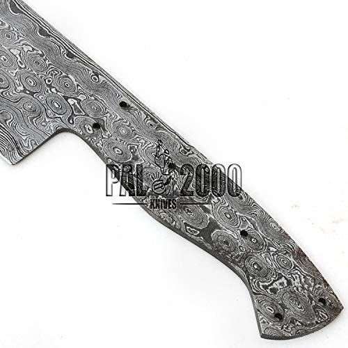 PAL 2000 KNIVES 11.4 Inch Custom Handmade Damascus Steel Blank Blade Nakiri Knife - Blade Blank - 9826