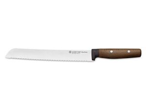wüsthof urban farmer 9" serrated bread knife, brown