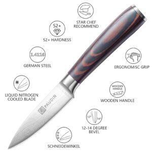 PAUDIN Paring Knife and Santoku Knife