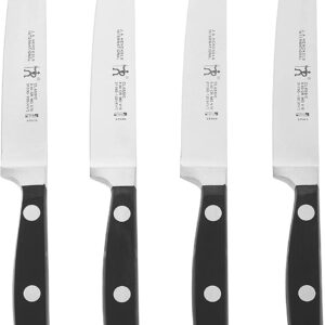 HENCKELS Classic Razor-Sharp Steak Knife Set of 4 and Utility Knife, German Engineered