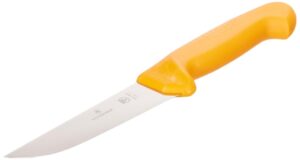 victorinox butcher knife, yellow, medium, 14 cm