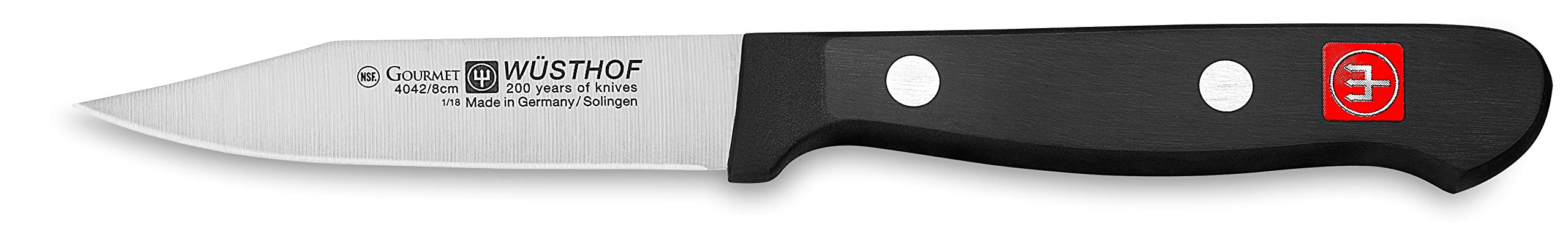 Wusthof 4042-7 Paring Knife, 3", Black