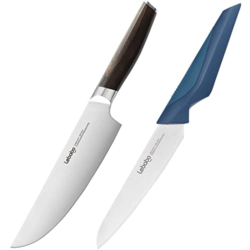 Lebabo 8 Inch Chef Knife Professional 9Cr18MoV 5 Knives, 8" Slicing Knives Chopping Knifes for Home and Kitchen