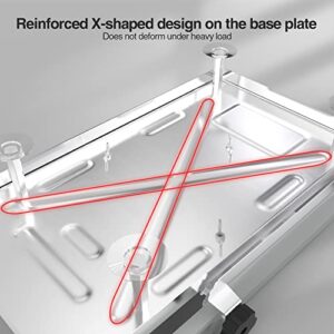 Waatfeet Manual Frozen Meat Slicer,Upgraded stainless steel cutter for beef and mutton rolls,Includes 2 removable blades,a pair of gloves,and meat roll bags, Ideal for home hot pot and BBQ