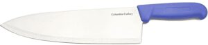 10 inch blue chef / cook knife - columbia cutlery - professional chef / cook knives for commercial kitchens