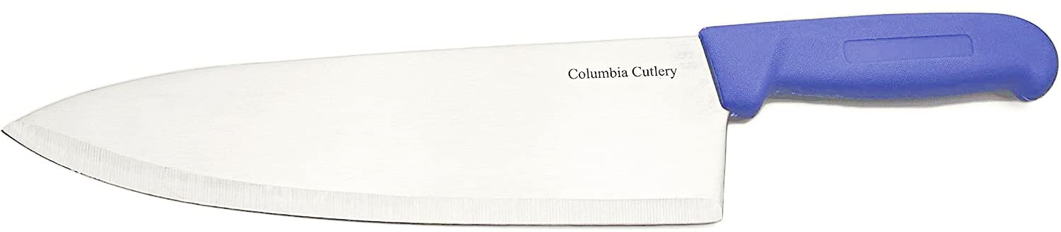 10 Inch Blue Chef / Cook Knife - Columbia Cutlery - Professional Chef / Cook Knives for Commercial Kitchens