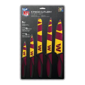 The Sports Vault NFL Washington Commanders 5-Piece Kitchen Knife Set