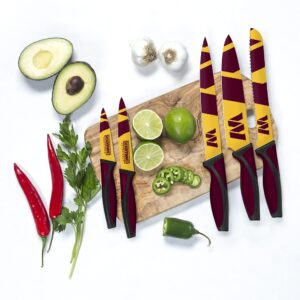 The Sports Vault NFL Washington Commanders 5-Piece Kitchen Knife Set