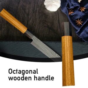 1PC Japanese-style Kitchen Knife Handle Octagonal Handles Safflower Knives Material