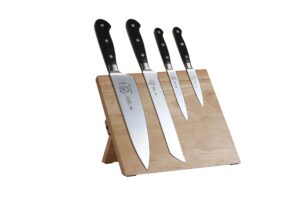mercer culinary renaissance 5-piece magnetic board set, rubberwood