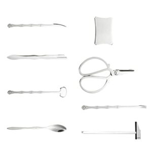 UPKOCH 2sets8pcs Peel Eating Mallet Shrimp Seafood Claw Nut Steel Crab Scissor Legs Tool Accessories Kitchen Storage with Case Utensils Tools Crackers Lobster Leg Picks Shell