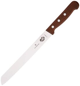 victorinox 8-inch wavy edge bread knife, rosewood handle