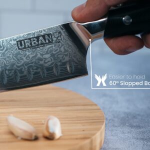 UrbanXElites Damascus Knife Chef Knife set - 4 Real Damascus Professional knife sets for chefs with Japanese knife VG10 Steel, Professional damascus knife set | Full Tang G10 Handle | Gift Box