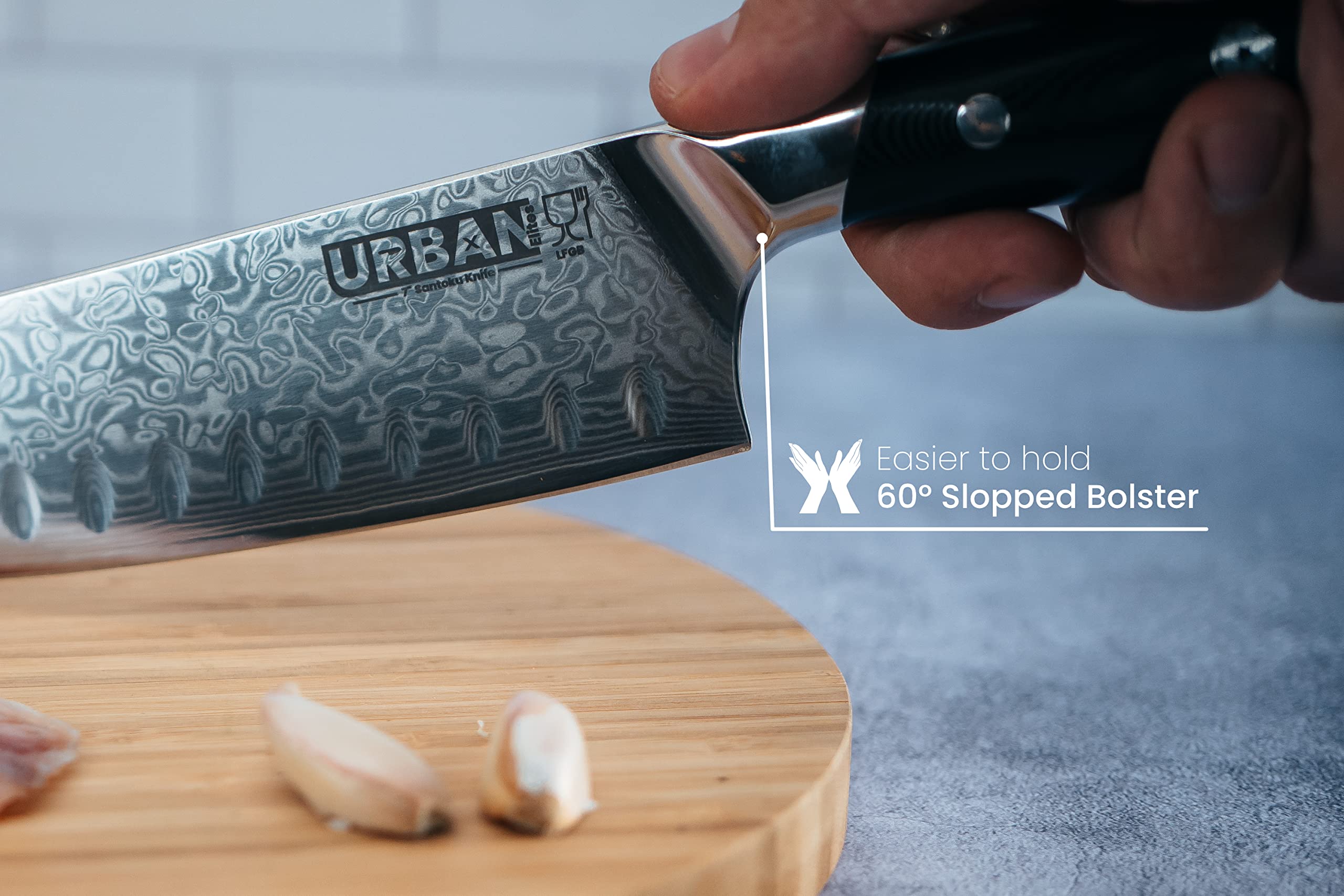 UrbanXElites Damascus Knife Chef Knife set - 4 Real Damascus Professional knife sets for chefs with Japanese knife VG10 Steel, Professional damascus knife set | Full Tang G10 Handle | Gift Box