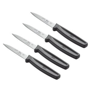 paring knives set of 4 black handle 3.25 inch paring dishwasher safe fruit pairing small piece choice kitchen knive pack sharp professional pairing knive pack