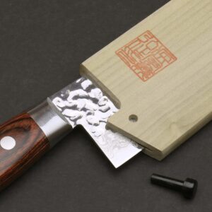 Yoshihiro Natural Magnolia Wood Saya Cover Blade Protector for Santoku (180mm)7in