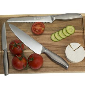 Ross Henery Professional 10 Piece Stainless Steel Chef's Knife Set/Kitchen Knives in Roll Case