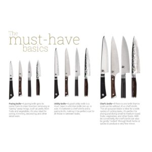 Shun Cutlery Sora 5 Piece Student Knife Set, Kitchen Knife Set with Knife Roll, Includes 8" Chef's Knife, 3.5" Paring Knife, 9" Bread Knife and Honing Steel, Handmade Japanese Kitchen Knives