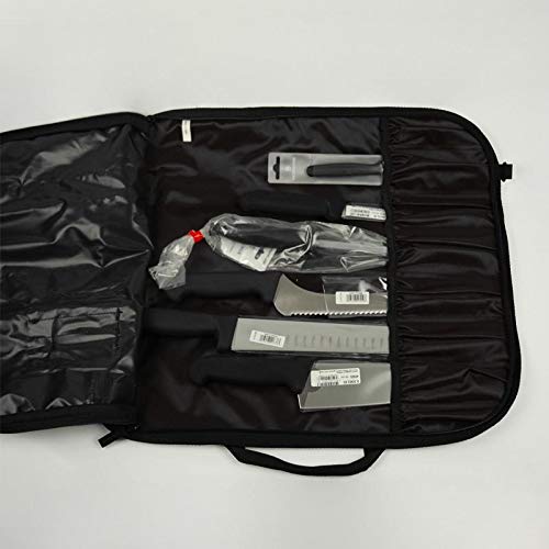 Victorinox Forschner 7 Pc Fibrox Deluxe Culinary Knife Roll Set,Black