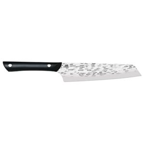 kai pro master utility knife 6.5", wide kitchen knife perfect for precise cuts, ideal for preparing sandwiches or trimming small vegetables, hand-sharpened japanese knife