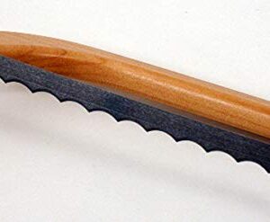 Out of the Woods of Oregon Bread and Bagel Slicer Bow Saw Bread Knife for Home Made Bread - Natural Alder - Choose from RIGHT OR LEFT HANDED (Cherry - Right Handed)