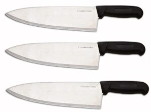 columbia cutlery black 12 in. black chef / cook knife (3 pack)