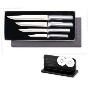 rada wedding register knife gift set with knife sharpener