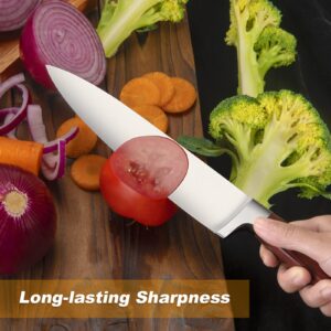 Chef Knife 8 Inch Chinese Kitchen Knife for Vegetable Cutting Damascus Chef Knife Boning Knife for Meat Cutting Santoku Knives Fixed Blade Knife Sushi Knife Japanese Cleaver Cooking Knife