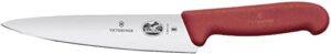 victorinox - fibrox pro chef knife, straight, 6", red
