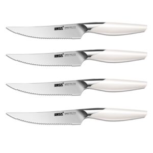 amszl knife set - sharp kitchen knife set of 5 - dishwasher safe kitchen knives - german stainless steel chef knife set - professional knife set - cooking knife set - cutting knife set