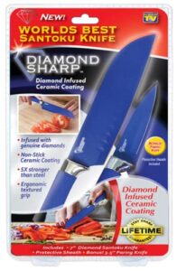 diamond sharp santoku knife upc 856770005963 (3 piece set)