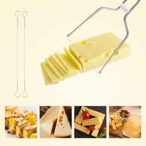 LUTER 10pcs Cheese Slicer Wire, Cheese Slicer Replacement Wires Cheese Cutter Wires for Slicing Soft Cheeses, Pâtés