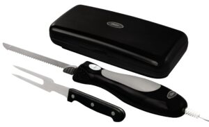 oster electric knife, black/silver