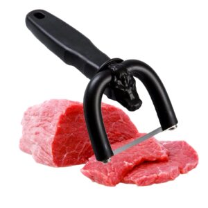 brisket & meat trimmer - handheld meat slicer ergonomically handle kitchen meat cutter fat removal tool for beef, pork, bbq