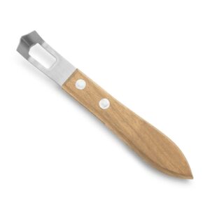 sur la table stainless steel channel knife, tan