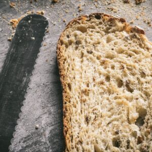 Cozzini Cutlery Imports Set of 3-9” Offset Bread Knives Serrated Deli Sandwich Black (Black)