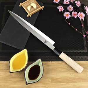 MSY BIGSUNNY Sashimi Knife,Japanese Sushi knife 9.5 inch High Carbon Stainless Steel Chef Knife