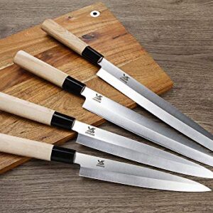 MSY BIGSUNNY Sashimi Knife,Japanese Sushi knife 9.5 inch High Carbon Stainless Steel Chef Knife