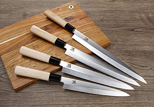 MSY BIGSUNNY Sashimi Knife,Japanese Sushi knife 9.5 inch High Carbon Stainless Steel Chef Knife