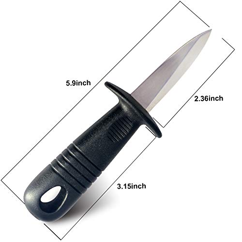 Oyster Knife with Cut Resistant Gloves Set, Oyster Opener Kit for Kitchen Used, Oyster Clam Shellfish Seafood Shucking Knife, cuchillo para pelar ostras con guantes