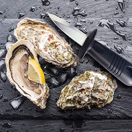 Oyster Knife with Cut Resistant Gloves Set, Oyster Opener Kit for Kitchen Used, Oyster Clam Shellfish Seafood Shucking Knife, cuchillo para pelar ostras con guantes