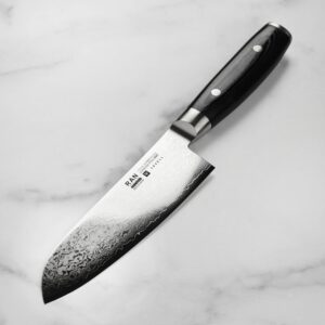 Yaxell Ran Plus 6.5" Santoku Knife - Made in Japan - 69 Layers VG10 Damascus