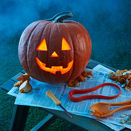 Chef'n Halloween 3-in-1 Nesting Pumpkin Tool Set,Orange