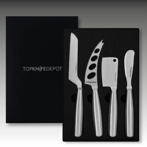 artenostro topknife 4-pc all cheese knife set - gift box included